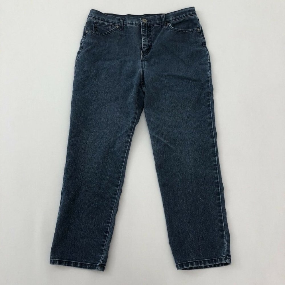 Style & Co Jeans 32 Women's Blue Straight Leg Pants Regular Fit Size 32X25